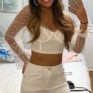 Bachelorette white top!